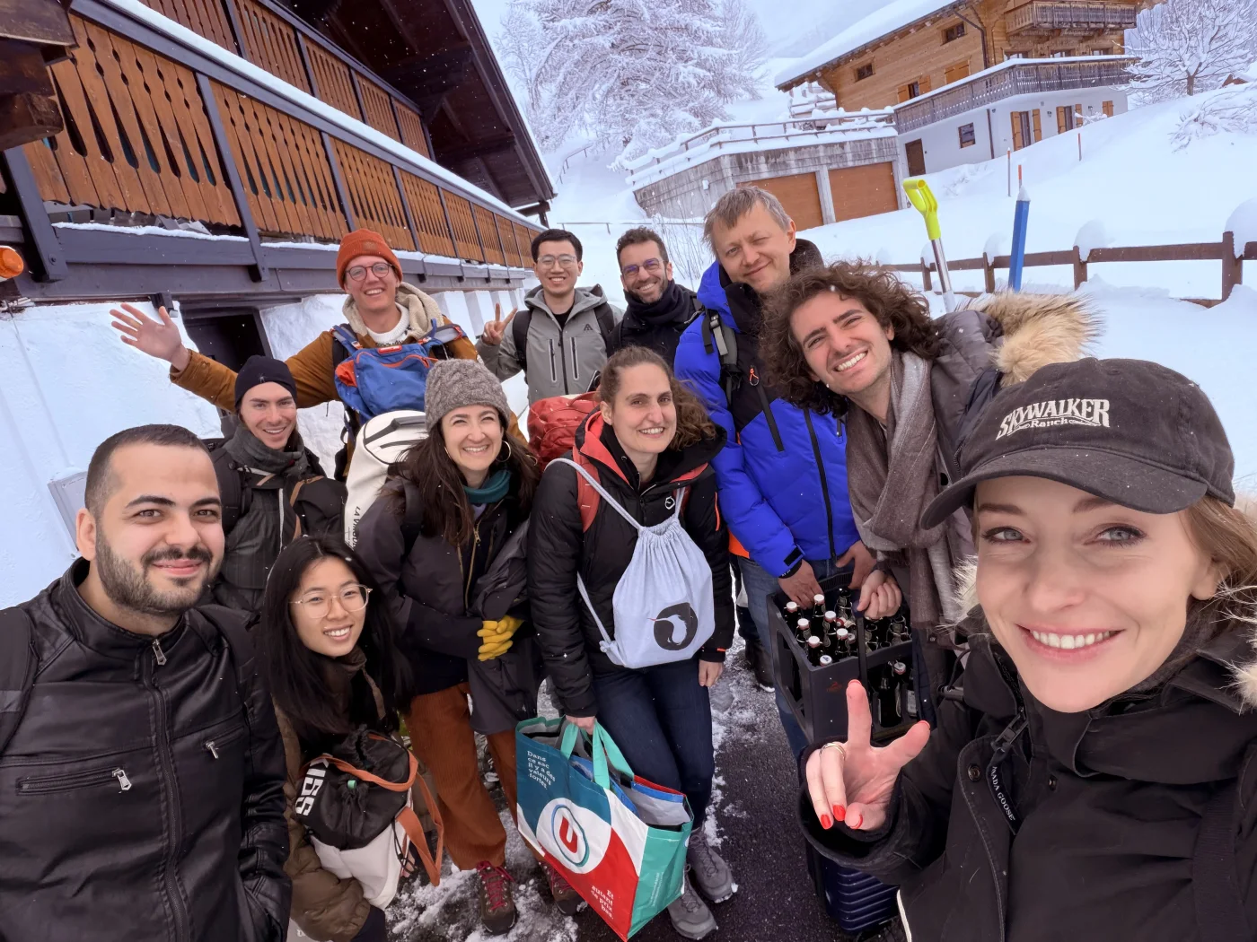 Lab members at the 2026 winter retreat